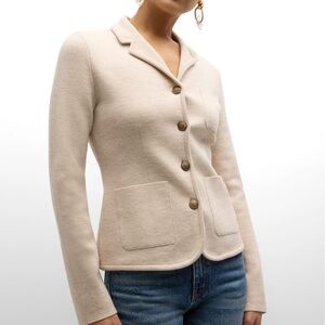 Rag & Bone Abigail Merino Wool Blend Blazer oatmeal
Medium